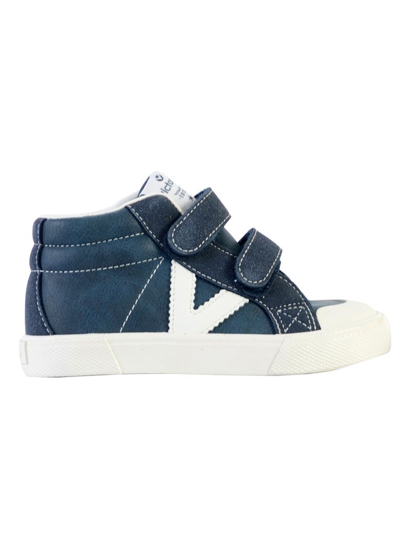 Basket Montante à Scratch Enfant Victoria Bleu marine - Kiabi