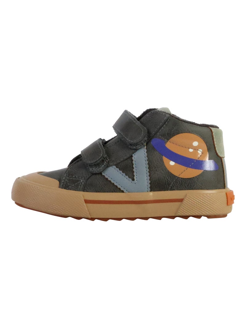 Basket Montante à Scratch Enfant Victoria gris anthracite - Kiabi