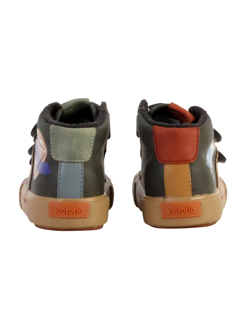 Basket Montante à Scratch Enfant Victoria gris anthracite - Kiabi