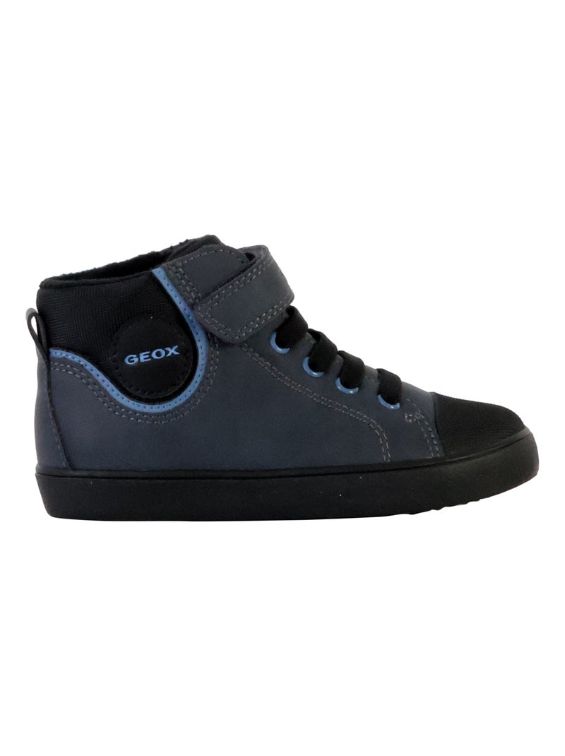Basket Montante à Scratches Geox Enfant Gisili Wax.Synt Nylon Bleu - Kiabi