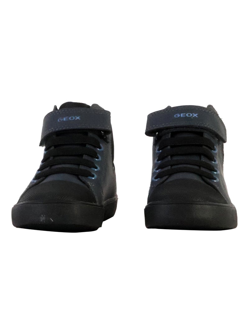 Basket Montante à Scratches Geox Enfant Gisili Wax.Synt Nylon Bleu - Kiabi