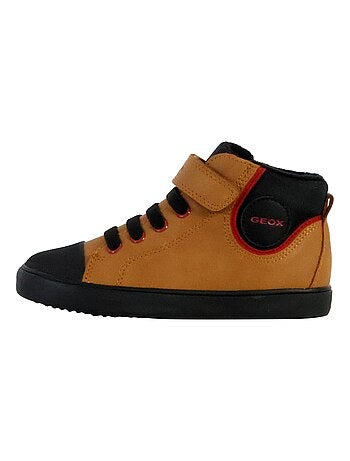 Basket Montante à Scratches Geox Enfant Gisili Wax.Synt Nylon