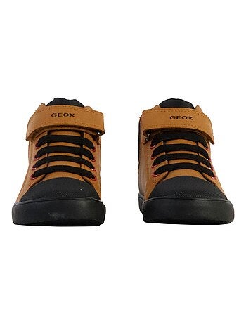 Basket Montante à Scratches Geox Enfant Gisili Wax.Synt Nylon
