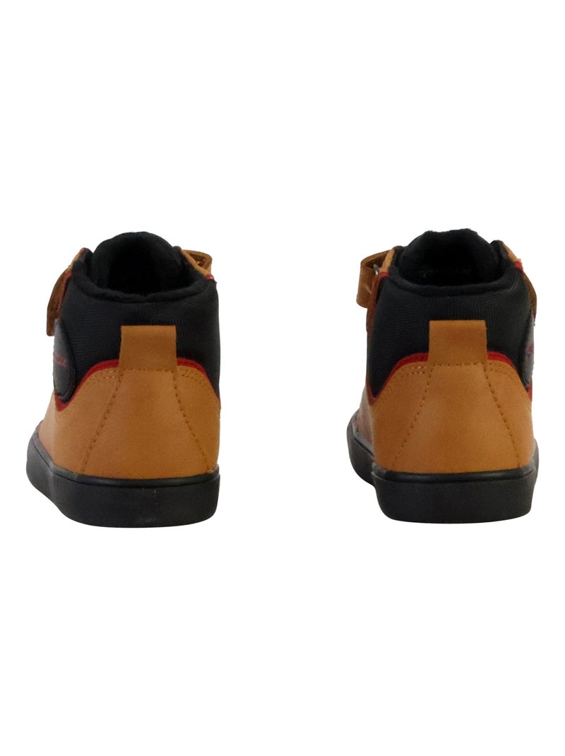 Basket Montante à Scratches Geox Enfant Gisili Wax.Synt Nylon Marron - Kiabi