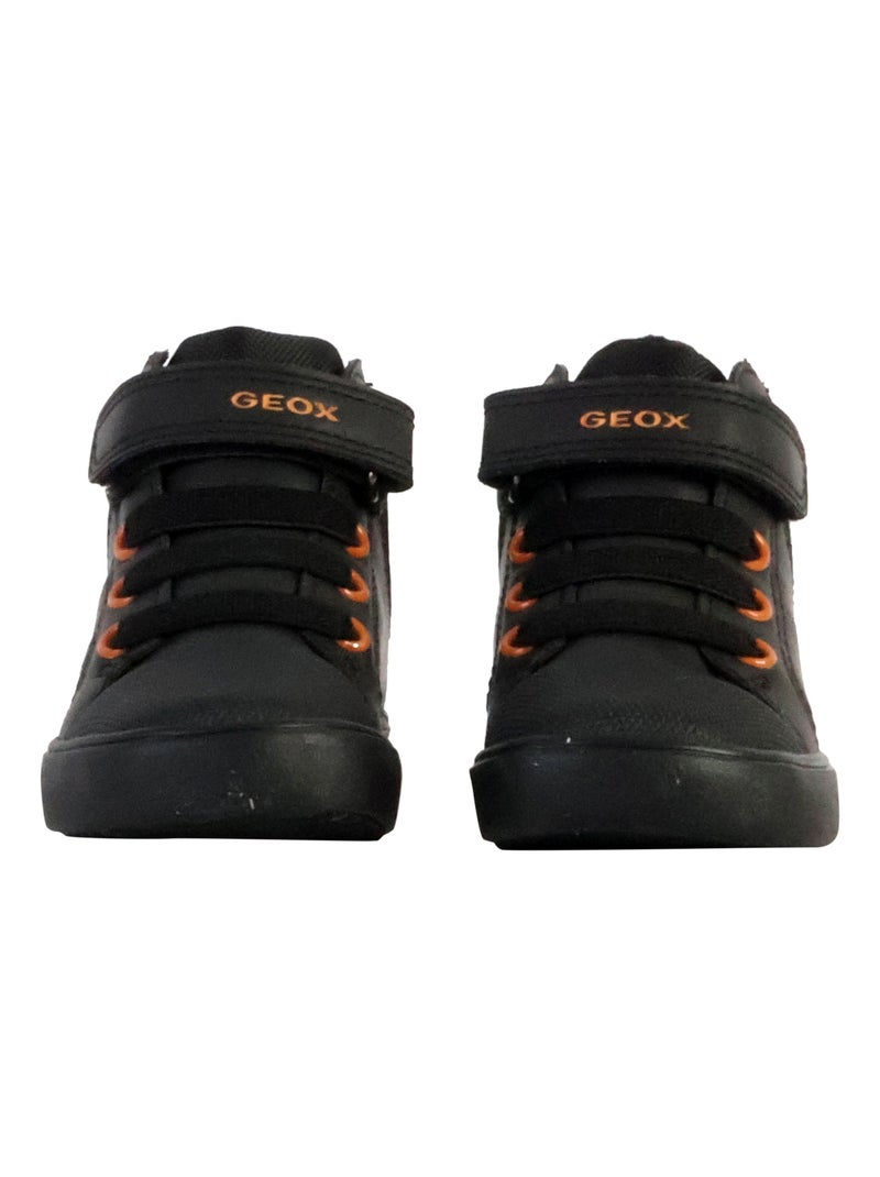 Basket Montante à Scratches Geox Enfant Gisili Wax.Synt Nylon Noir Orange - Kiabi