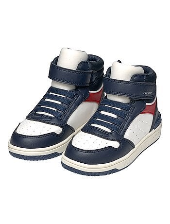 Basket Montante à Scratches Geox Junior Washiba Geobuck Lycra