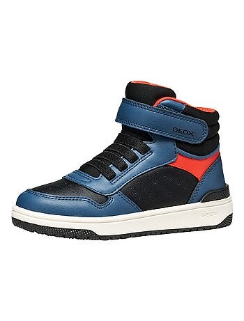 Basket Montante à Scratches Geox Junior Washiba Geobuck Lycra