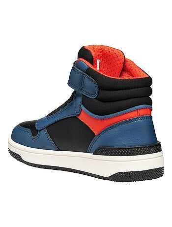 Basket Montante à Scratches Geox Junior Washiba Geobuck Lycra