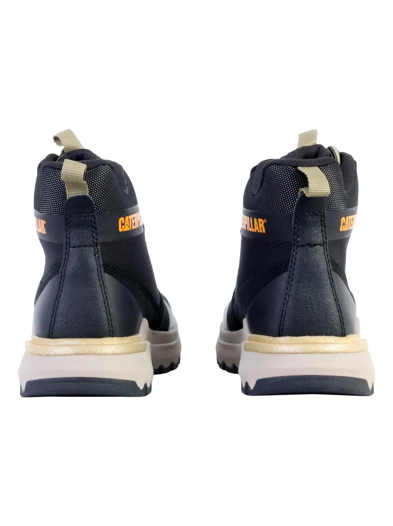 Basket Montante Cuir Caterpillar Colorado Sneaker Noir Homme