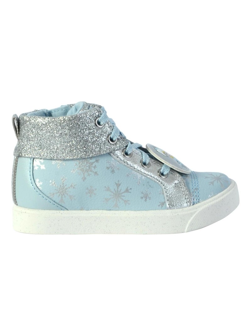Basket Montante Cuir Clarks Enfant City Ice Bleu - Kiabi
