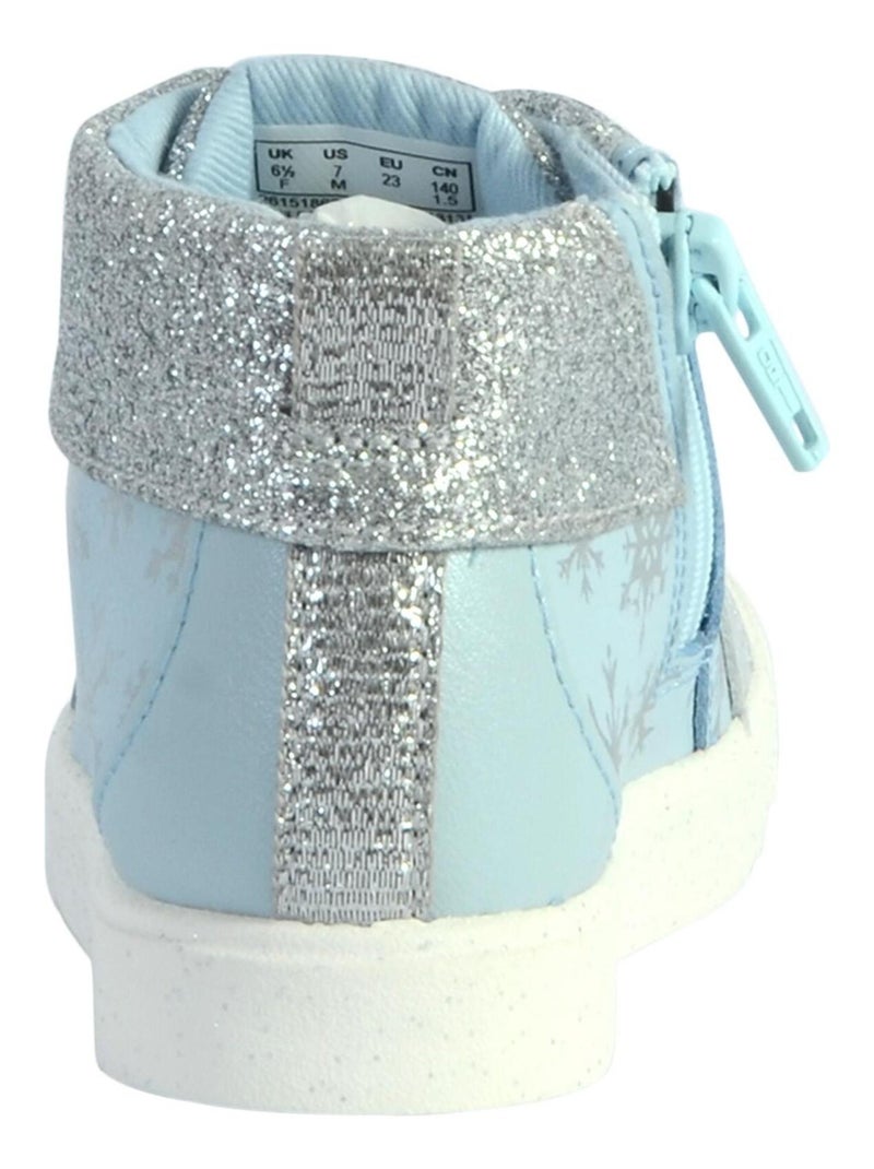 Basket Montante Cuir Clarks Enfant City Ice Bleu - Kiabi