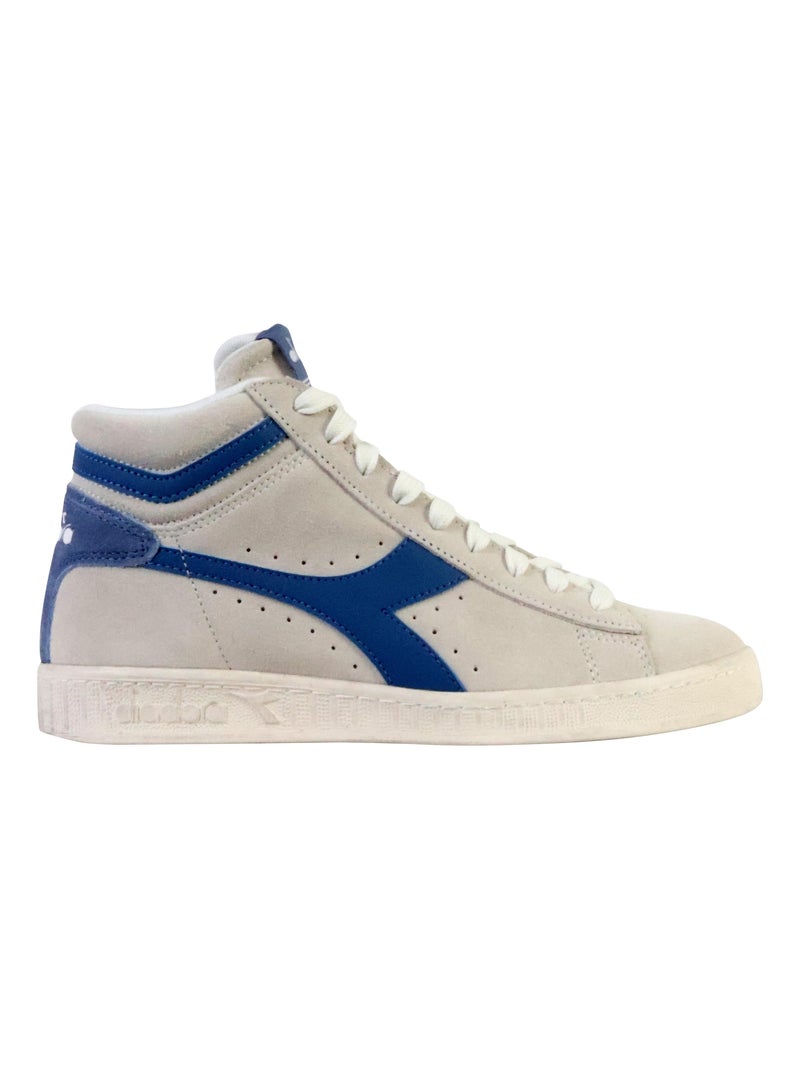 Basket Montante Cuir Diadora Game L High Suede Waxed Blanc - Kiabi