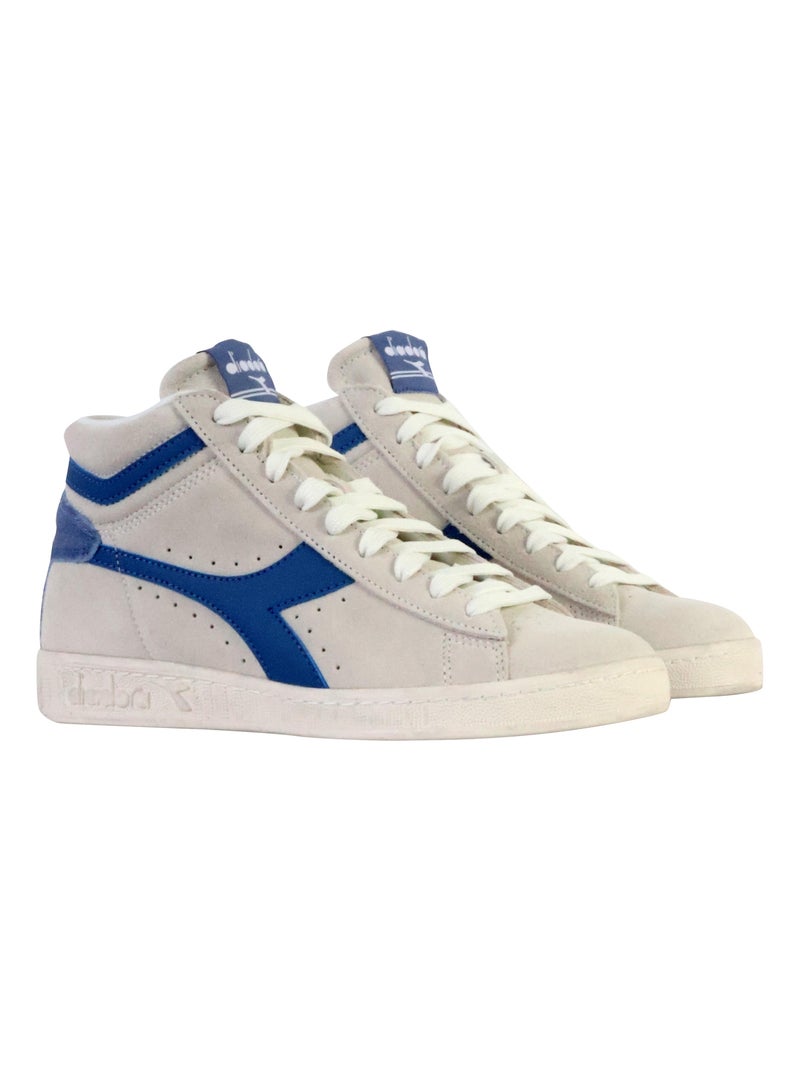 Basket Montante Cuir Diadora Game L High Suede Waxed Blanc - Kiabi