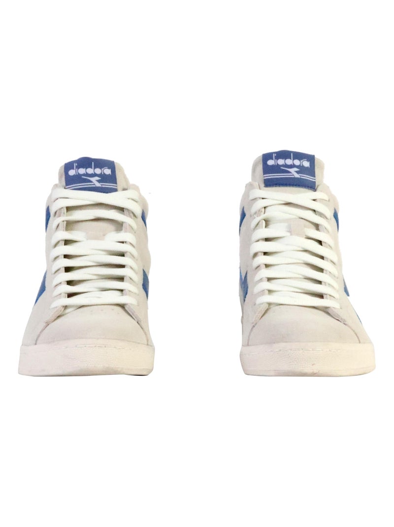Basket Montante Cuir Diadora Game L High Suede Waxed Blanc - Kiabi