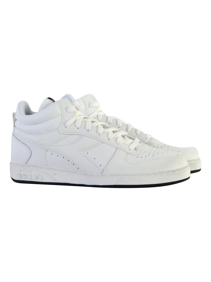 Basket Montante Cuir Diadora Magic Demi Icona Blanc - Kiabi