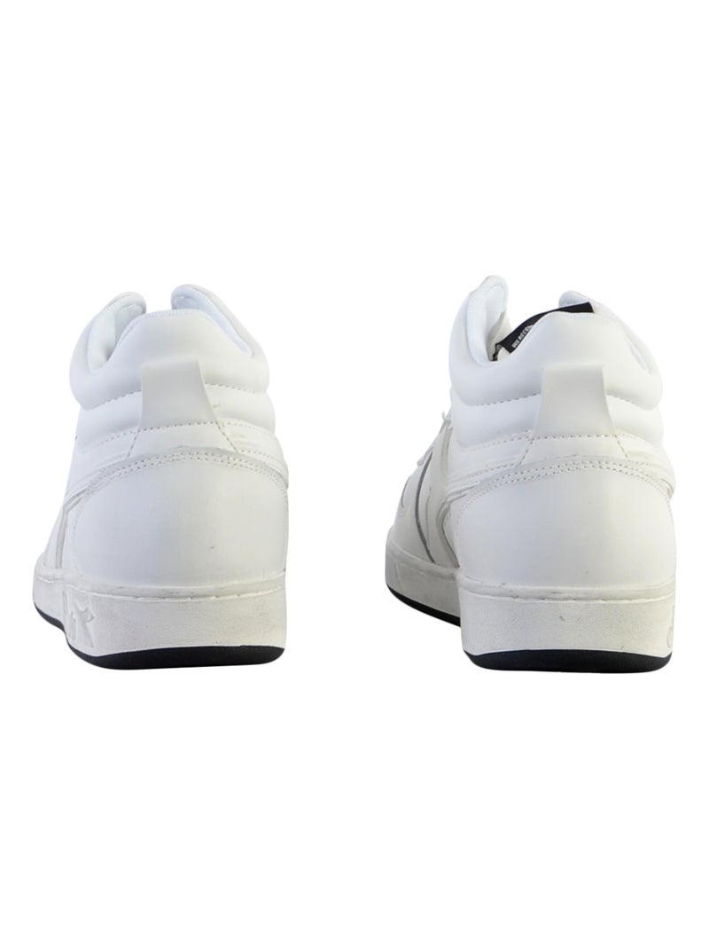Basket Montante Cuir Diadora Magic Demi Icona Blanc - Kiabi