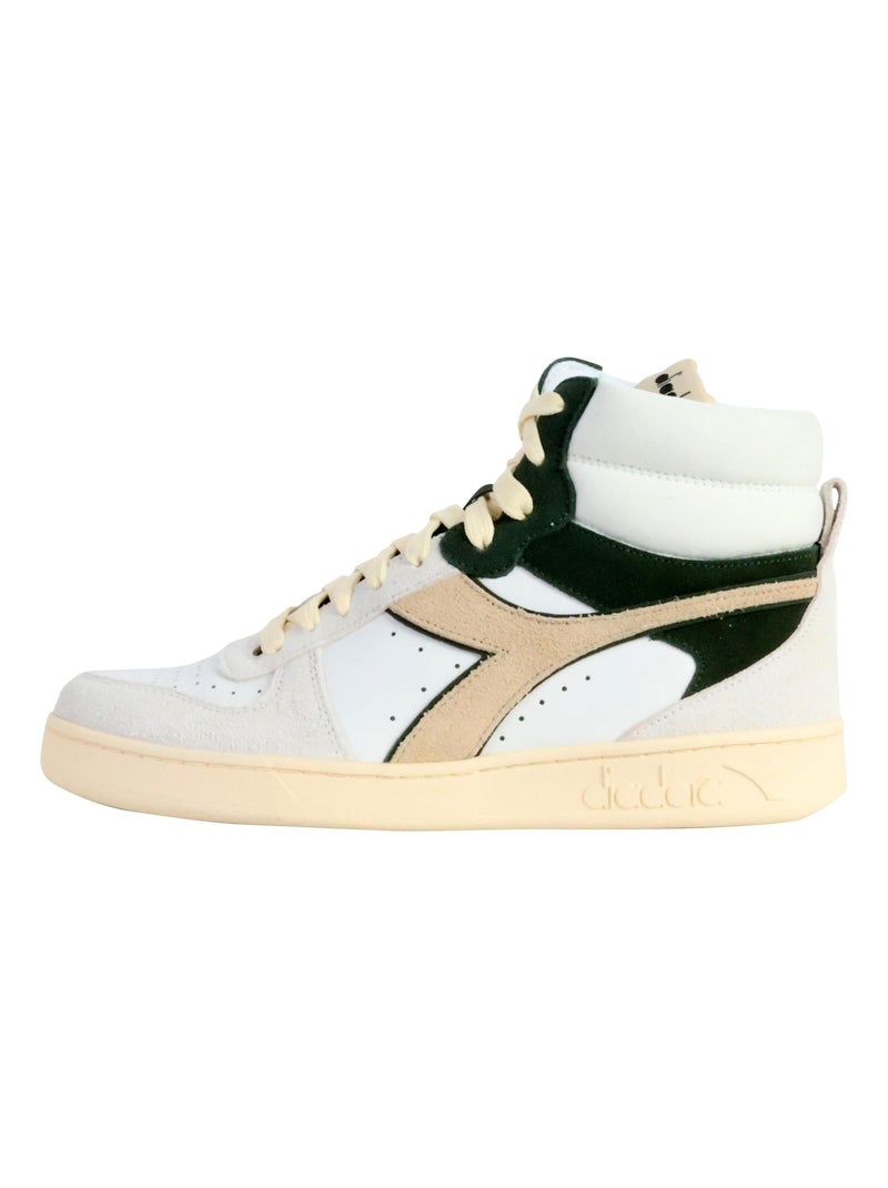 Basket Montante Cuir Diadora Magic Mid Suede Blanc - Kiabi