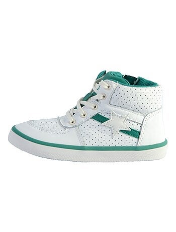Basket Montante Cuir Enfant Clarks City Flake