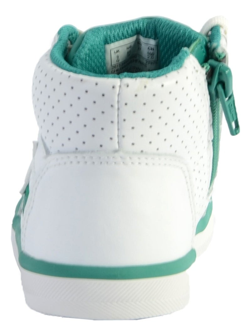 Basket Montante Cuir Enfant Clarks City Flake Blanc - Kiabi