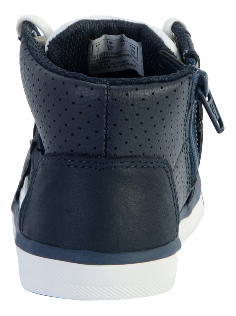 Basket Montante Cuir Enfant Clarks City Flake Bleu marine - Kiabi
