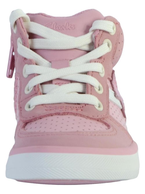 Basket Montante Cuir Enfant Clarks City Flake - Kiabi