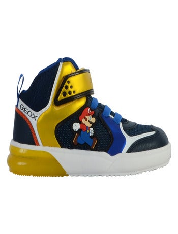 Basket Montante Cuir Enfant Garçons Geox Grayjay