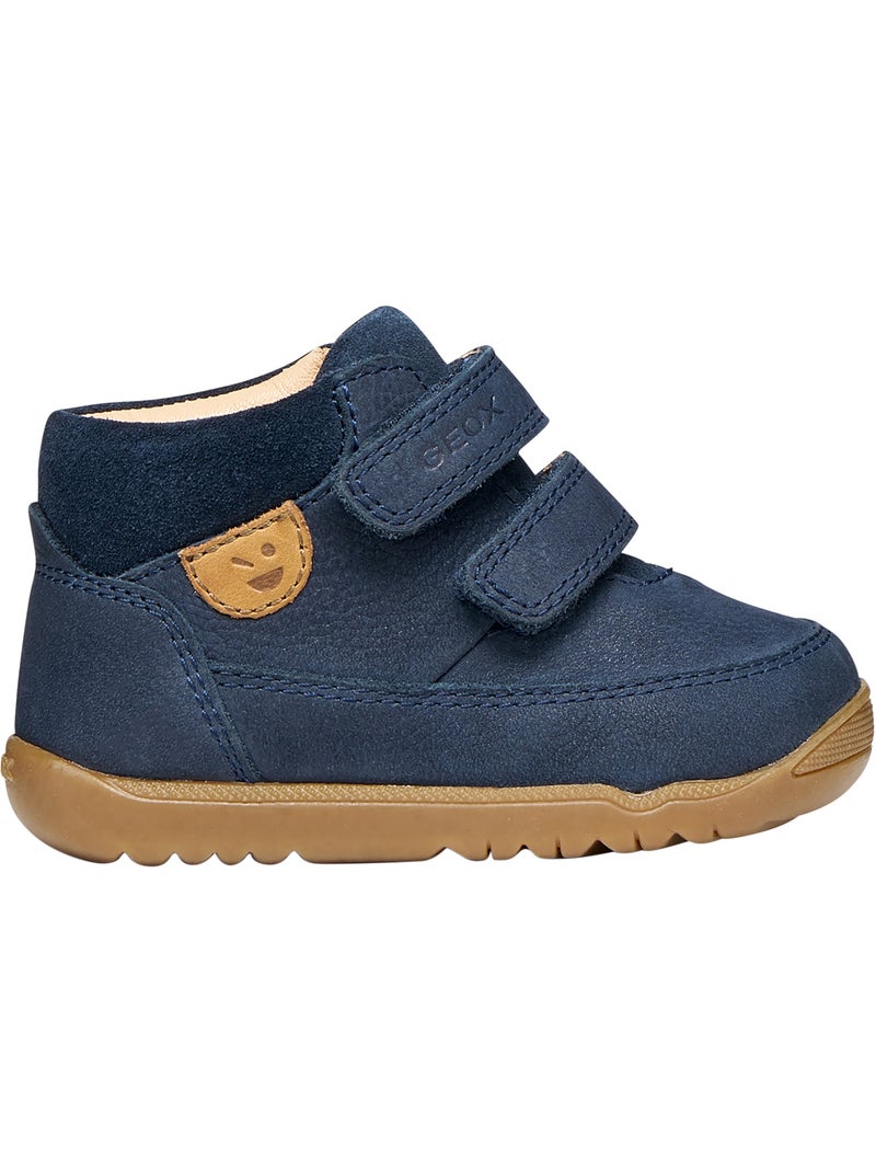 Basket montante cuir enfant geox macchia baby boy Bleu marine - Kiabi