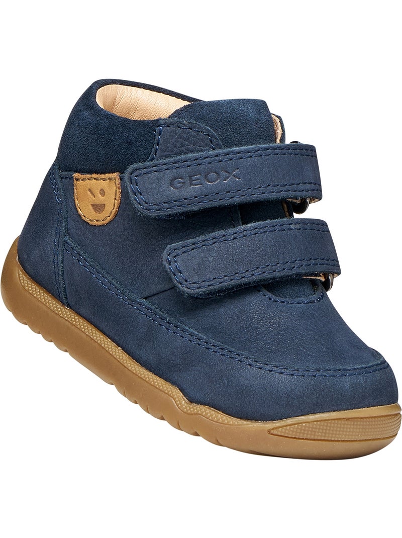 Basket montante cuir enfant geox macchia baby boy Bleu marine - Kiabi