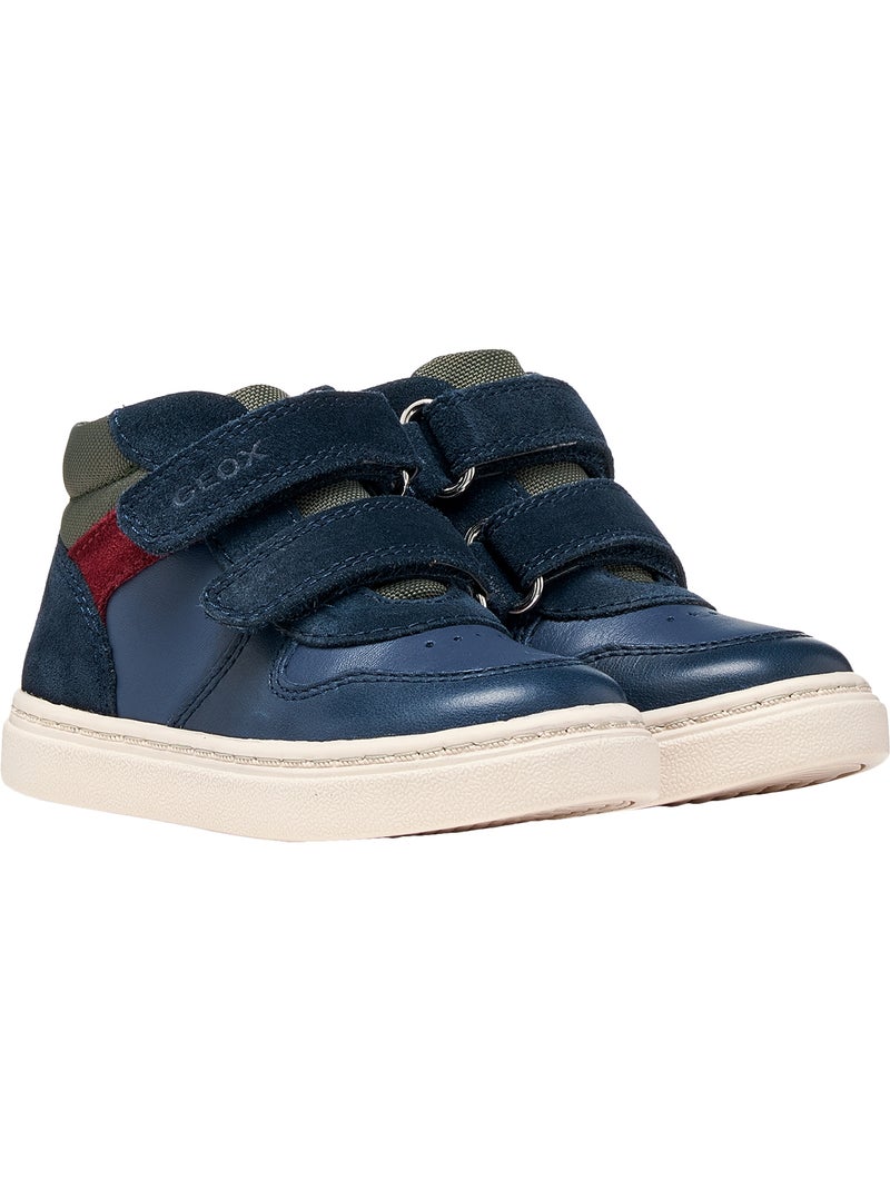 Basket montante cuir enfant geox nashik baby boy Vert - Kiabi