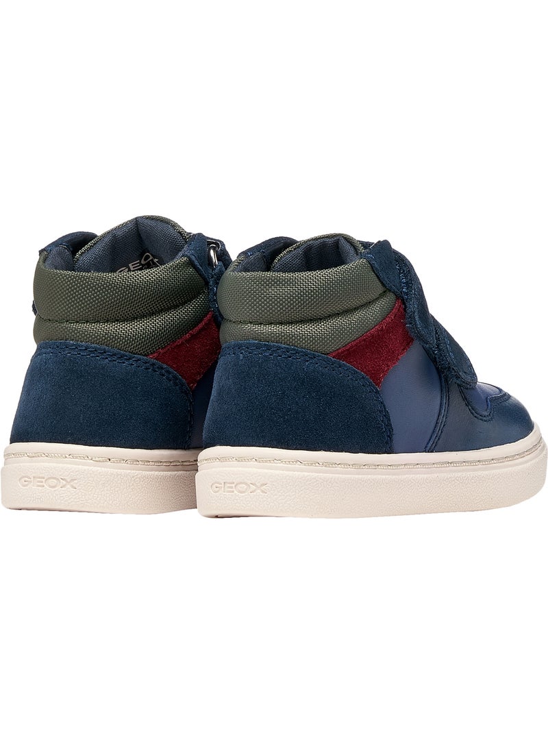Basket montante cuir enfant geox nashik baby boy Vert - Kiabi
