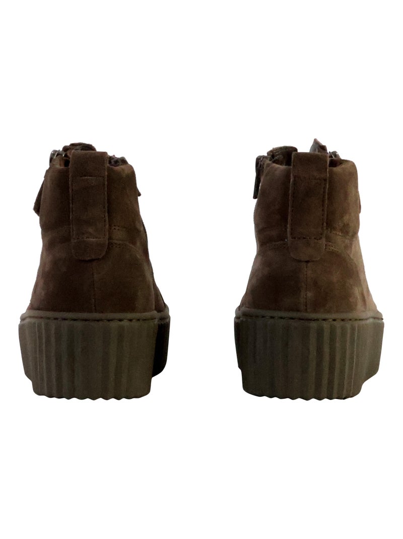 Basket Montante Cuir Gabor Marron - Kiabi