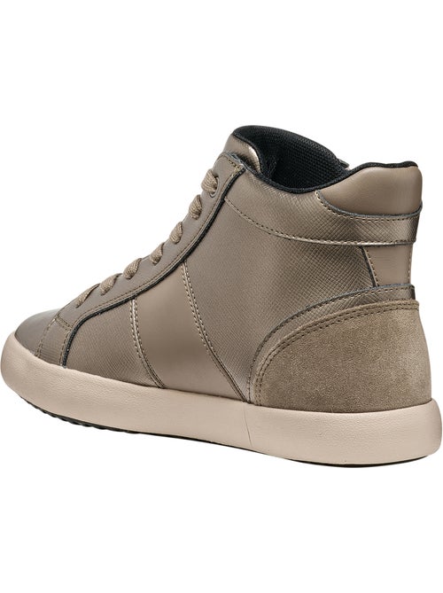Basket montante cuir geox blomiee - Kiabi