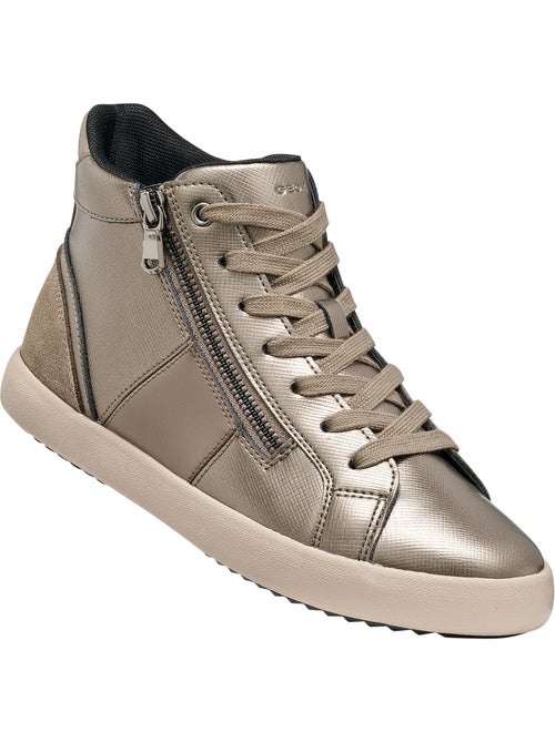 Basket montante cuir geox blomiee - Kiabi