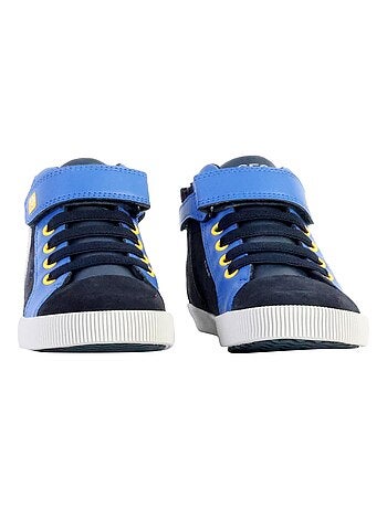 Basket Montante Cuir Geox Enfant Kilwi Suede Synth Lea