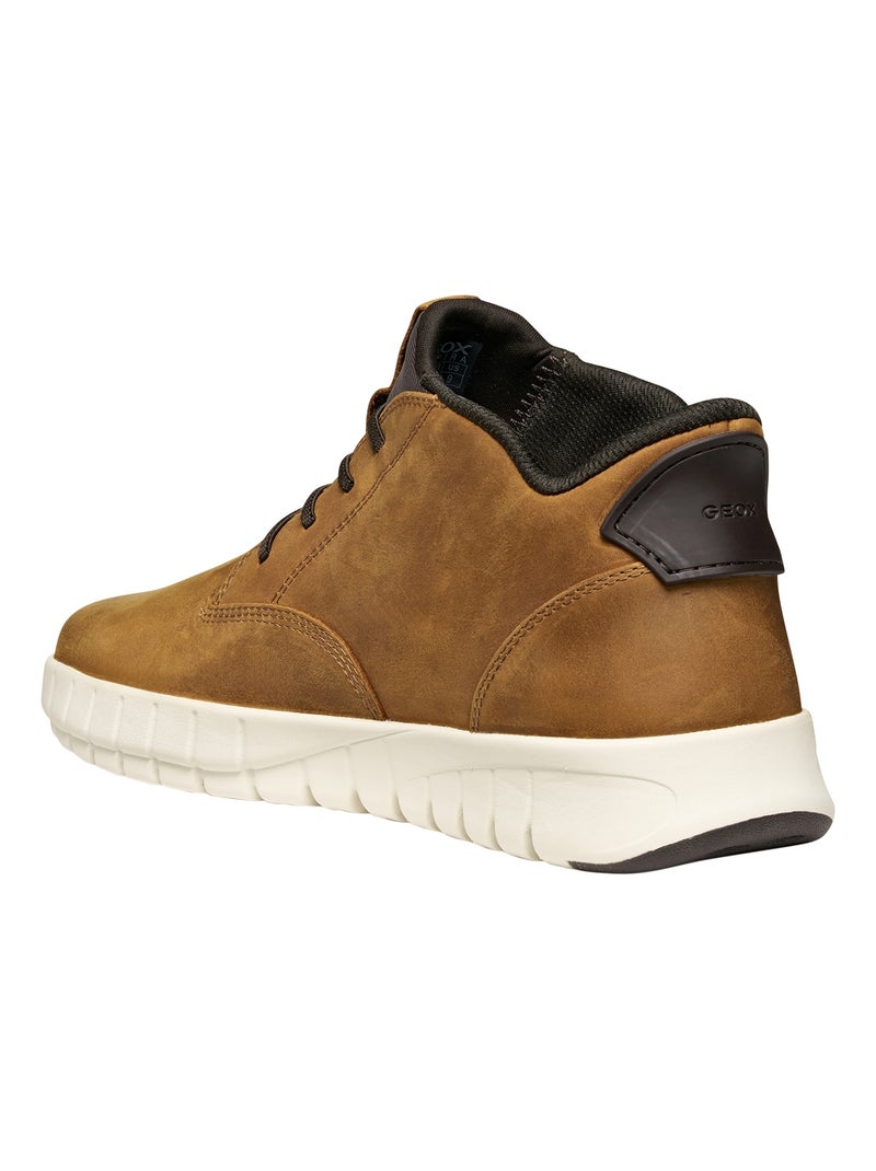 Basket Montante Cuir Geox Flextride Plus Marron - Kiabi