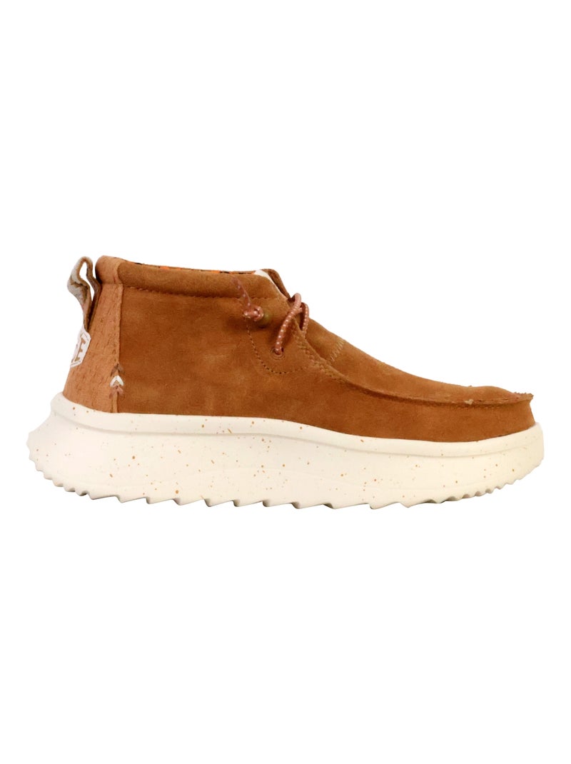 Basket Montante Cuir Hey Dude Wendy Peak Hi Suede Marron - Kiabi