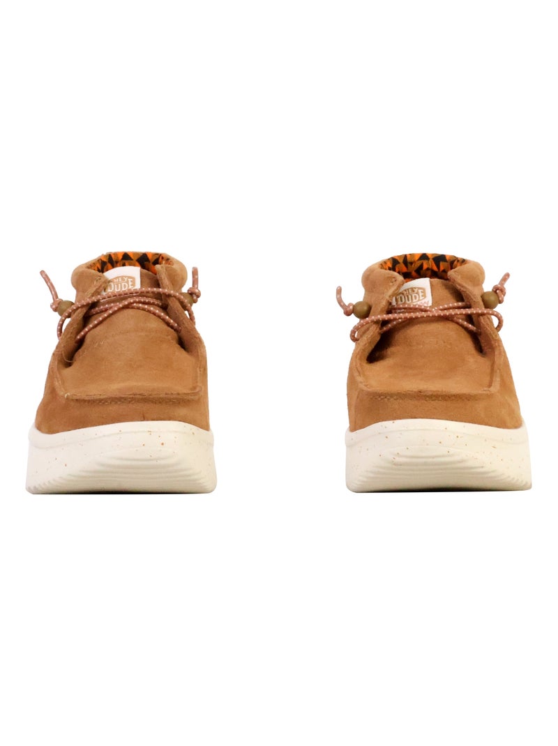 Basket Montante Cuir Hey Dude Wendy Peak Hi Suede Marron - Kiabi