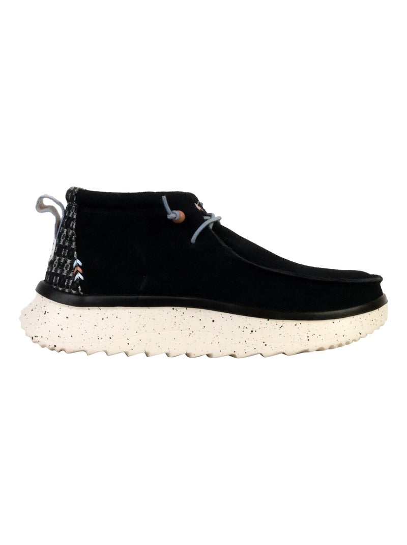 Basket Montante Cuir Hey Dude Wendy Peak Hi Suede Noir - Kiabi