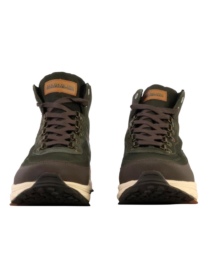 Basket Montante Cuir Napapijri Vortec Vert - Kiabi