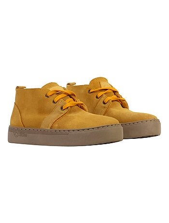 Basket Montante Cuir Natural World