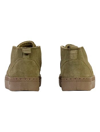 Basket Montante Cuir Natural World