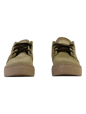 Basket Montante Cuir Natural World