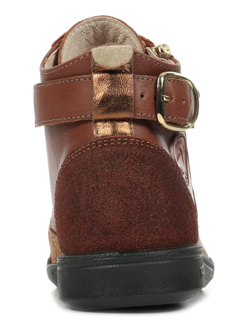 Basket Montante Cuir Pataugas Palme Marron - Kiabi