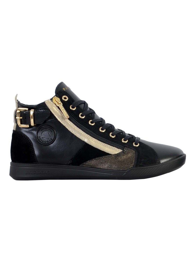 Basket Montante Cuir Pataugas Palme Noir - Kiabi