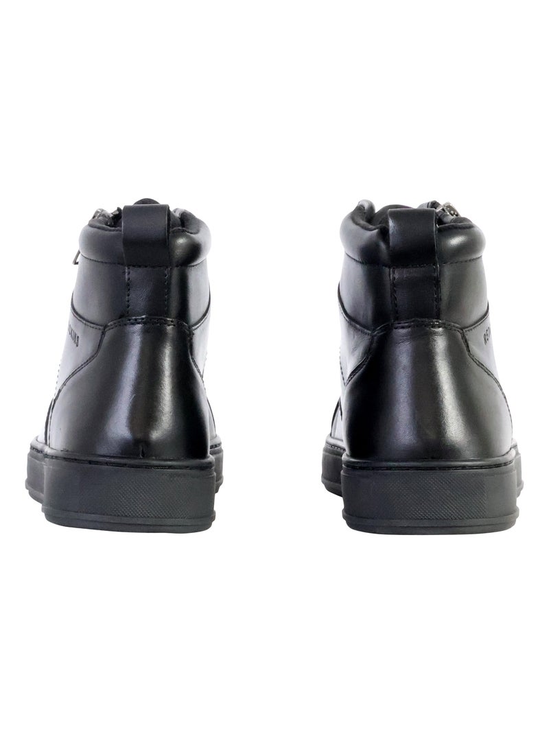 Basket Montante Cuir Redskins Bille Noir - Kiabi