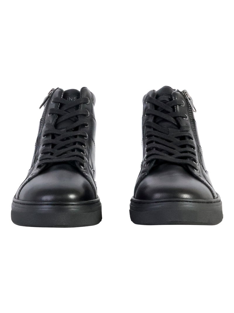 Basket Montante Cuir Redskins Bille Noir - Kiabi