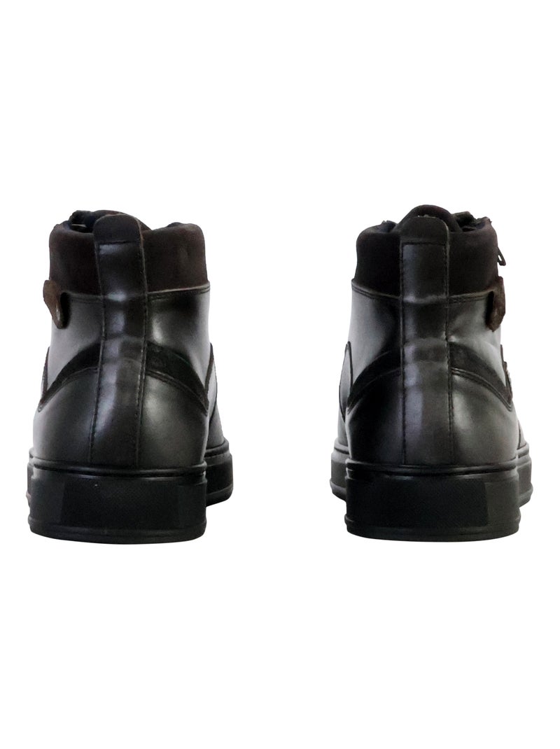 Basket Montante Cuir Redskins Hopesi Gris - Kiabi