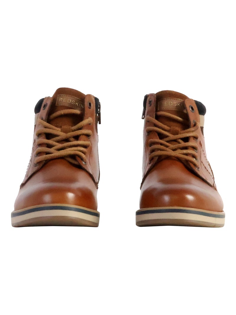 Basket Montante Cuir Redskins Odres Marron - Kiabi