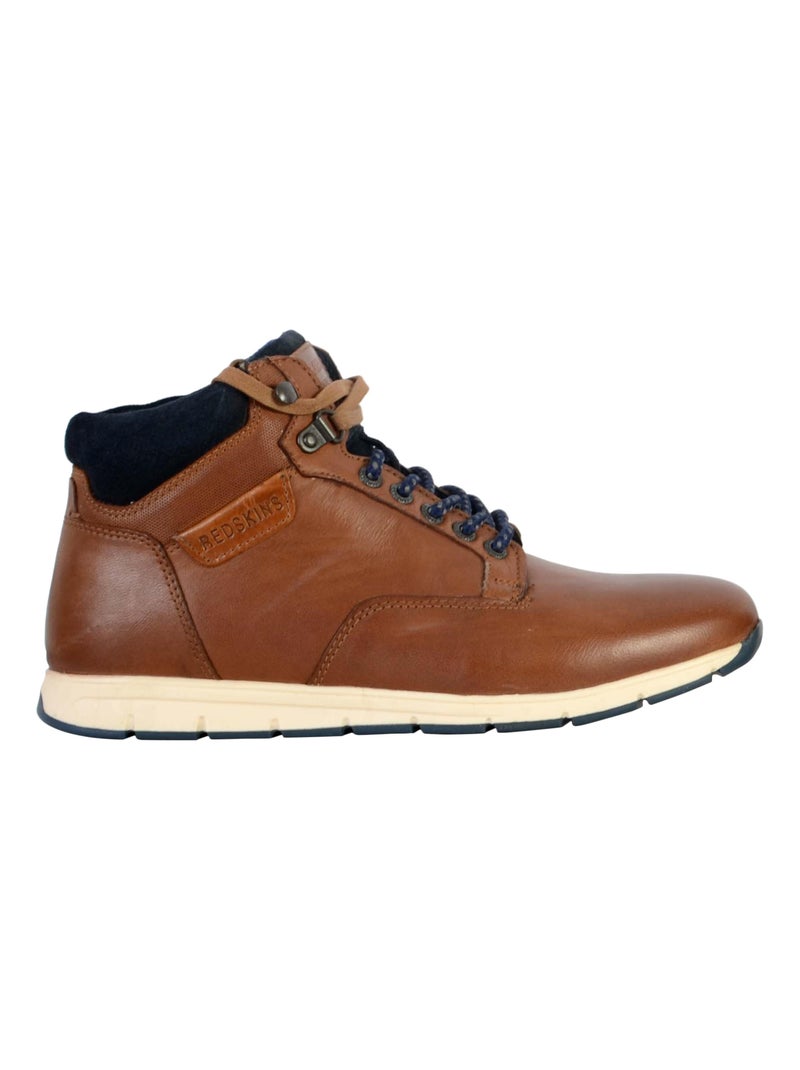 Basket Montante Cuir Redskins Sadily Marron - Kiabi