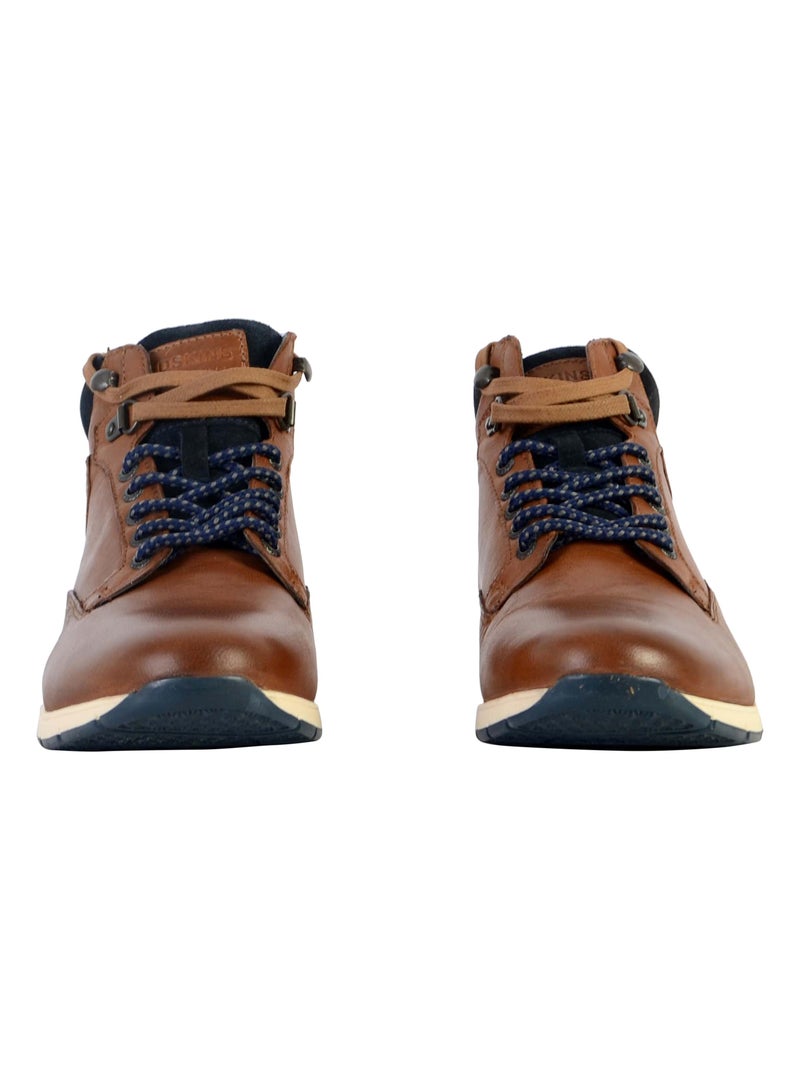 Basket Montante Cuir Redskins Sadily Marron - Kiabi